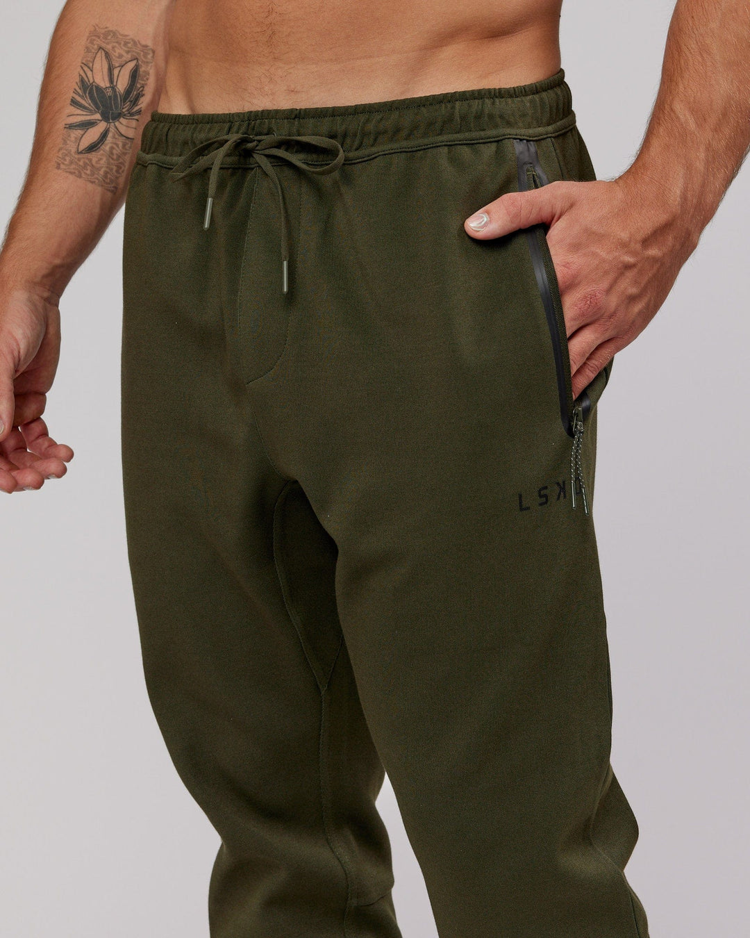 Athlete ForgedFleece Zip Track Pants - Forest Night