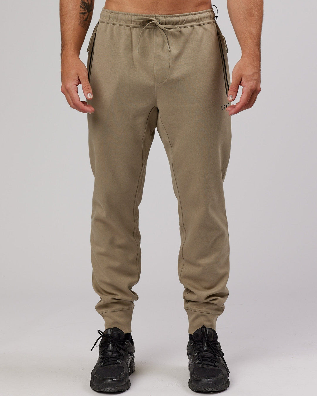 Mens Athlete ForgedFleece Zip Track Pants - Laurel Oak | LSKD