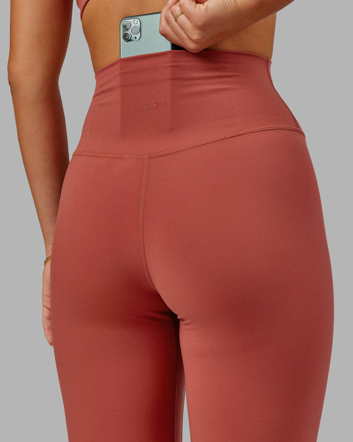 Woman wearing Base 2.0 Full Length Tight - Paprika