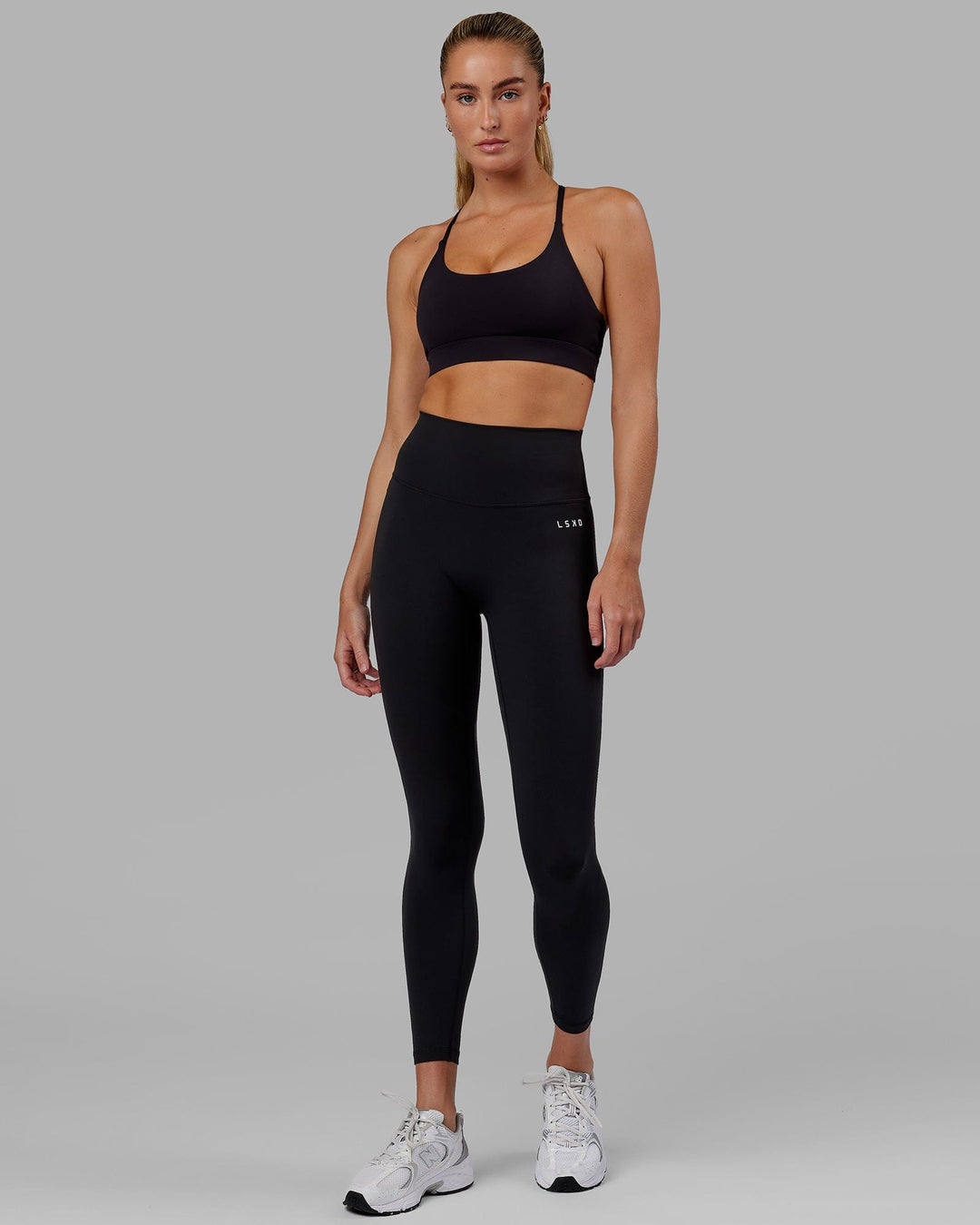 Woman wearing Base 2.0 Ultra High-Rise Full Length Legging - Black