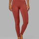 Woman wearing Base 2.0 Full Length Tight - Paprika