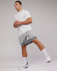 Man wearing Base FLXCotton Tee - White