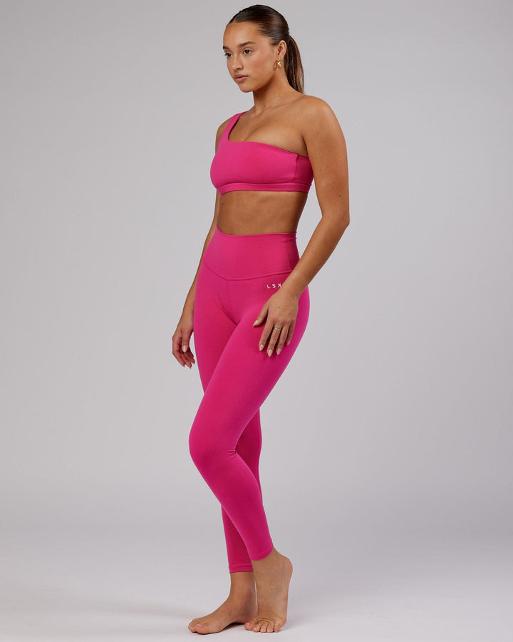 Woman wearing Base Full Length Tight - Magenta