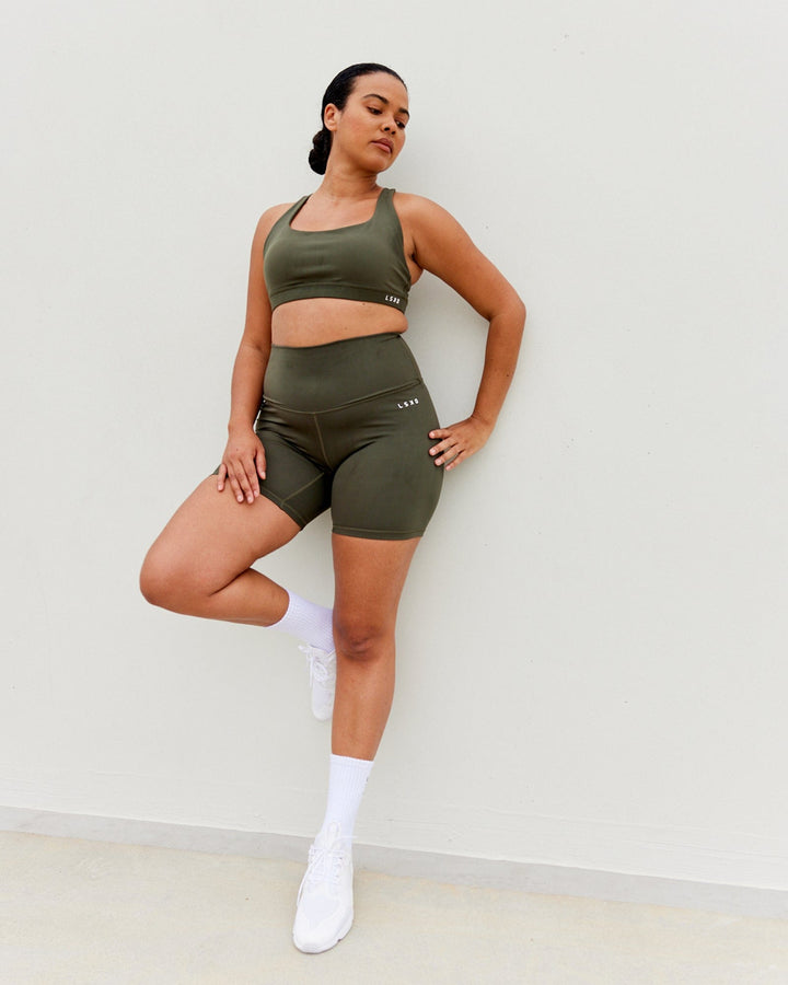 Base Sports Bra - Forest Night