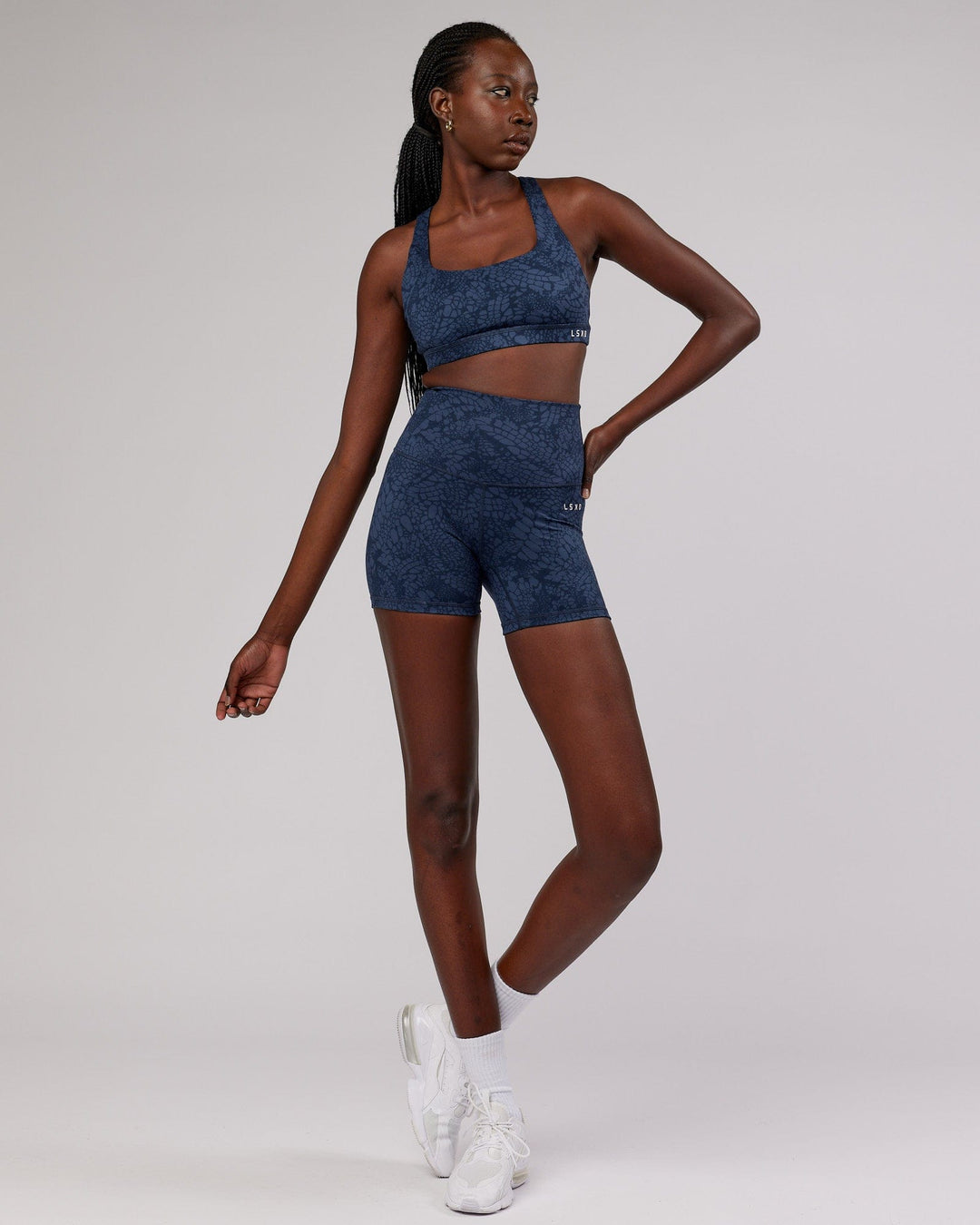Base Sports Bra - Navy Mamba