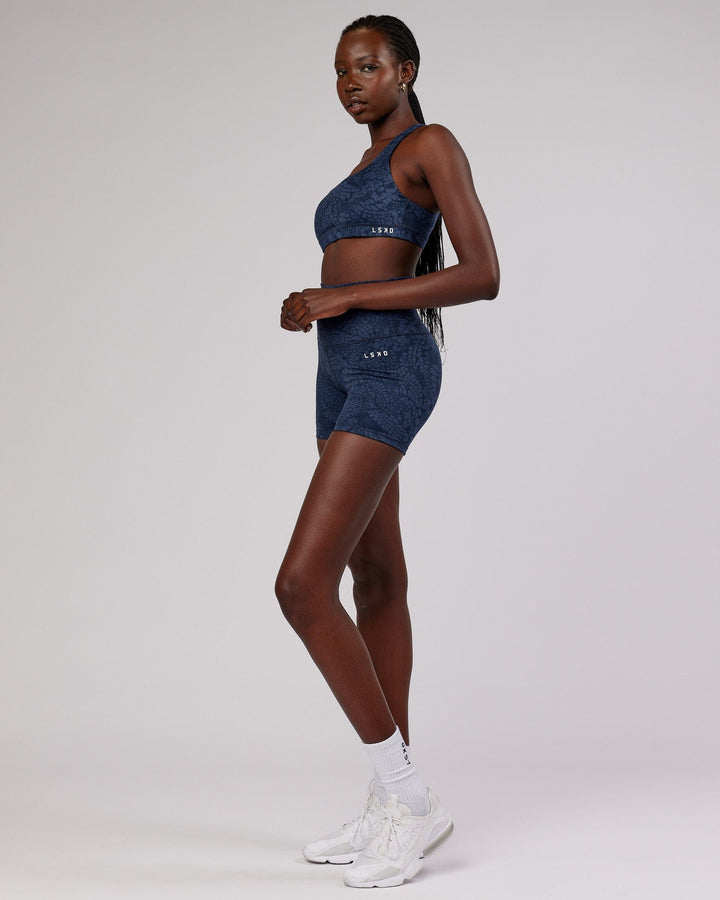 Base Sports Bra - Navy Mamba