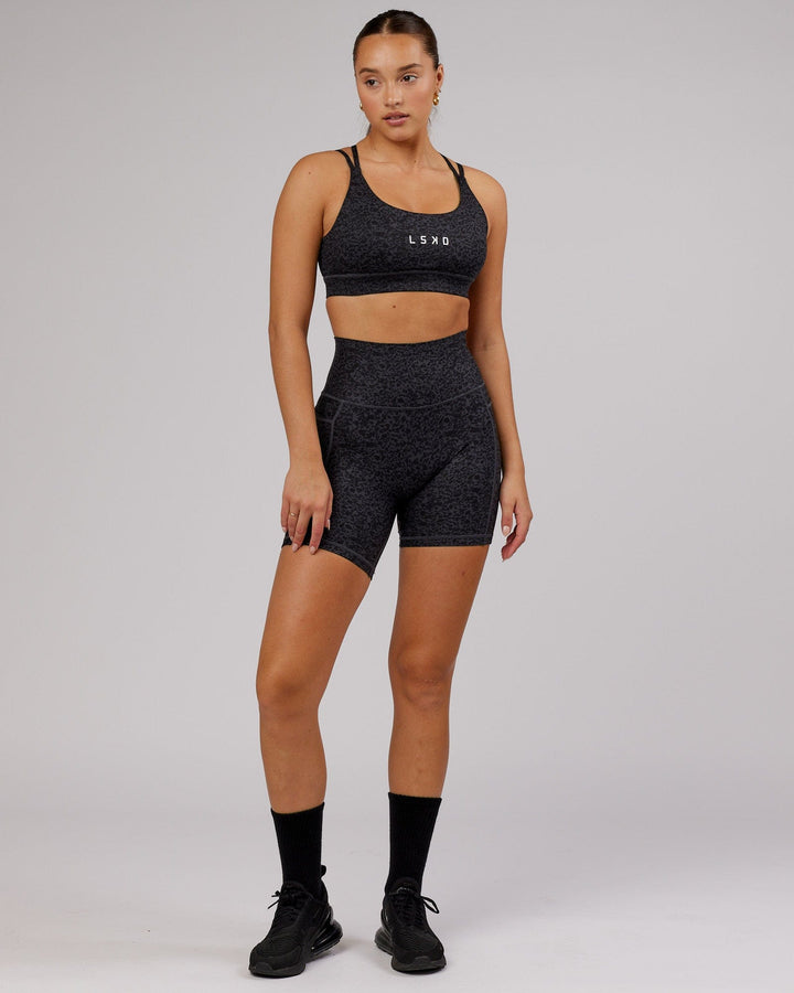 Bridge Sports Bra - Black Etching