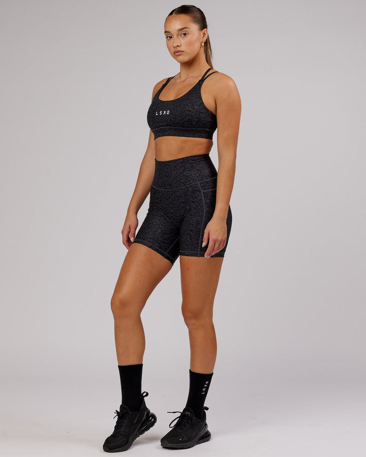 Bridge Sports Bra - Black Etching