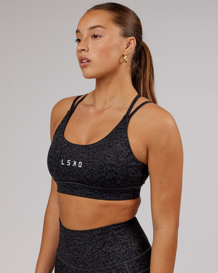 Bridge Sports Bra - Black Etching