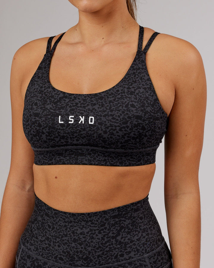 Bridge Sports Bra - Black Etching