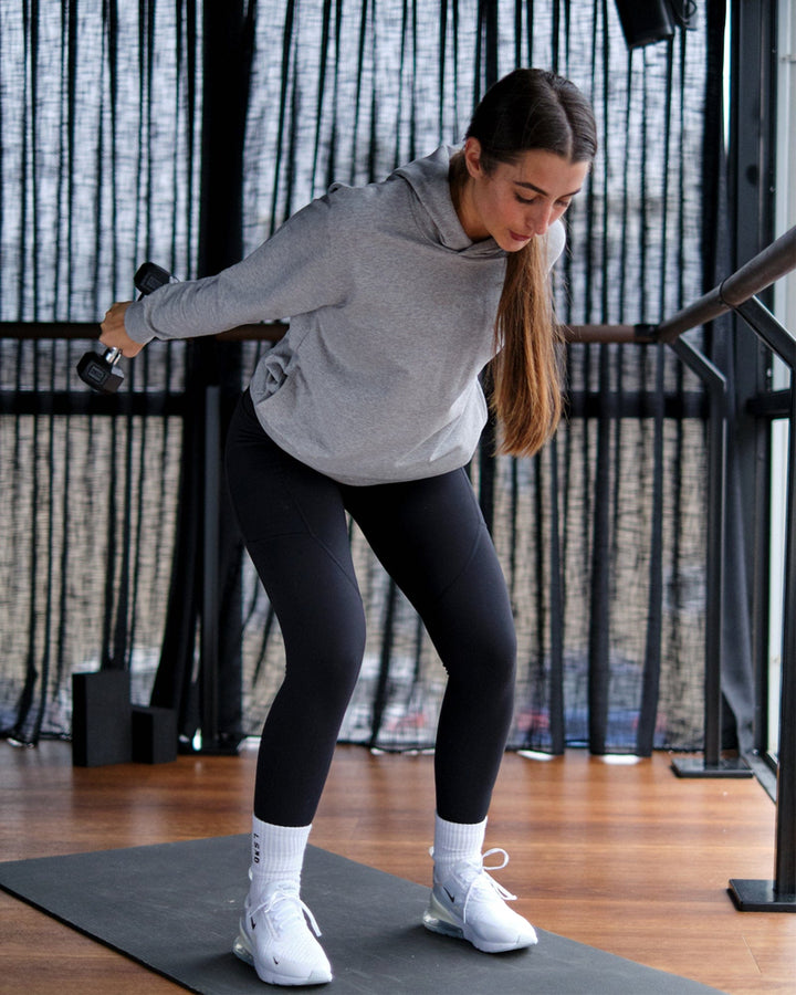Unisex Rival FLXFleece Training Fit Hoodie - Lt Grey Marl