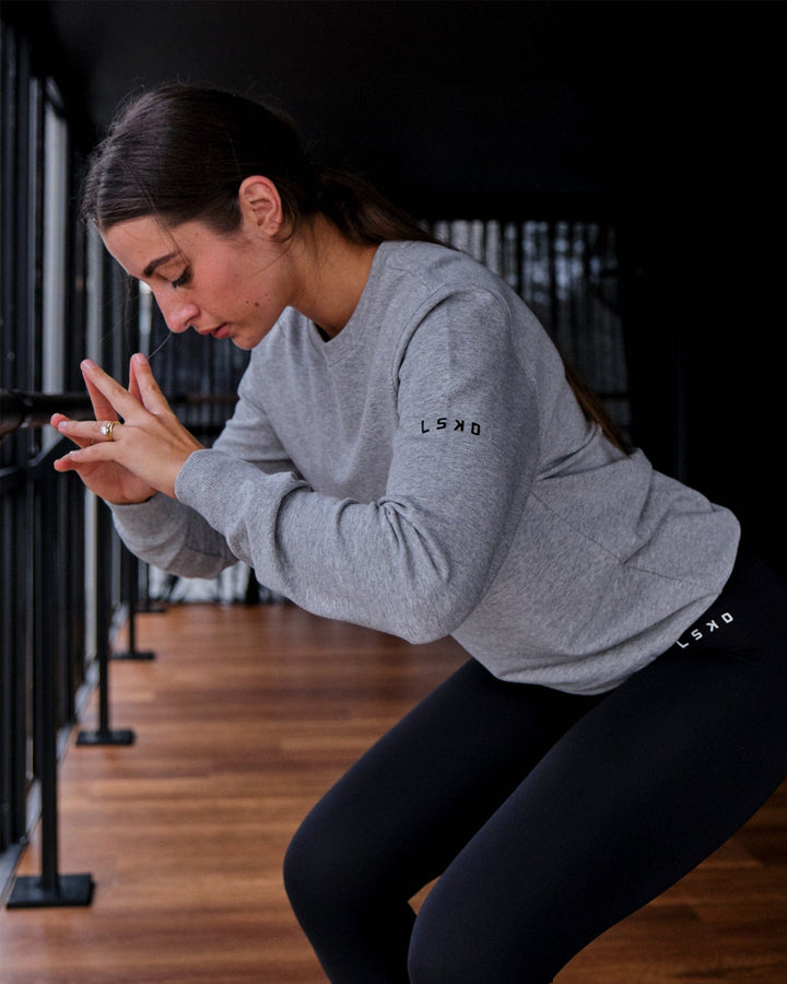 Unisex Rival FLXFleece Training Fit Sweater - Lt Grey Marl