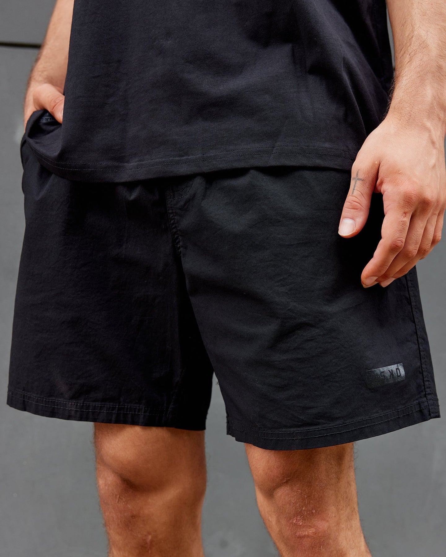 Sサイズ】ENNOY Nylon Easy Shorts Black - ショートパンツ