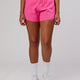 Woman wearing Dynamic Run Short - Flamingo