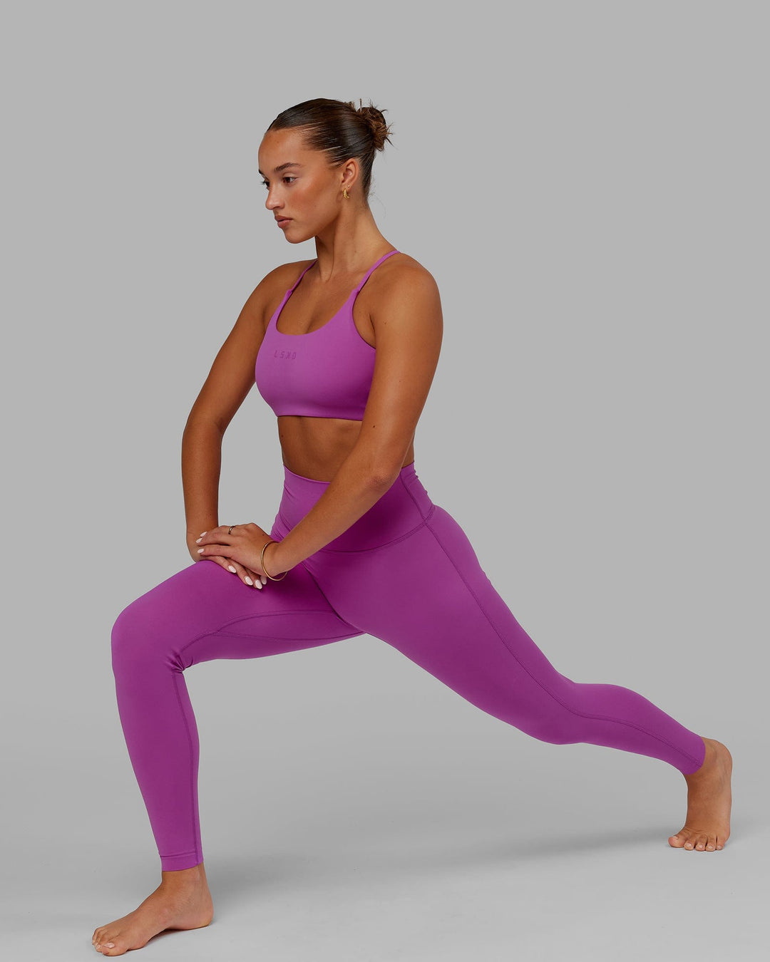 Woman wearing Elixir Ultra High-Rise Tall Legging - Orchid