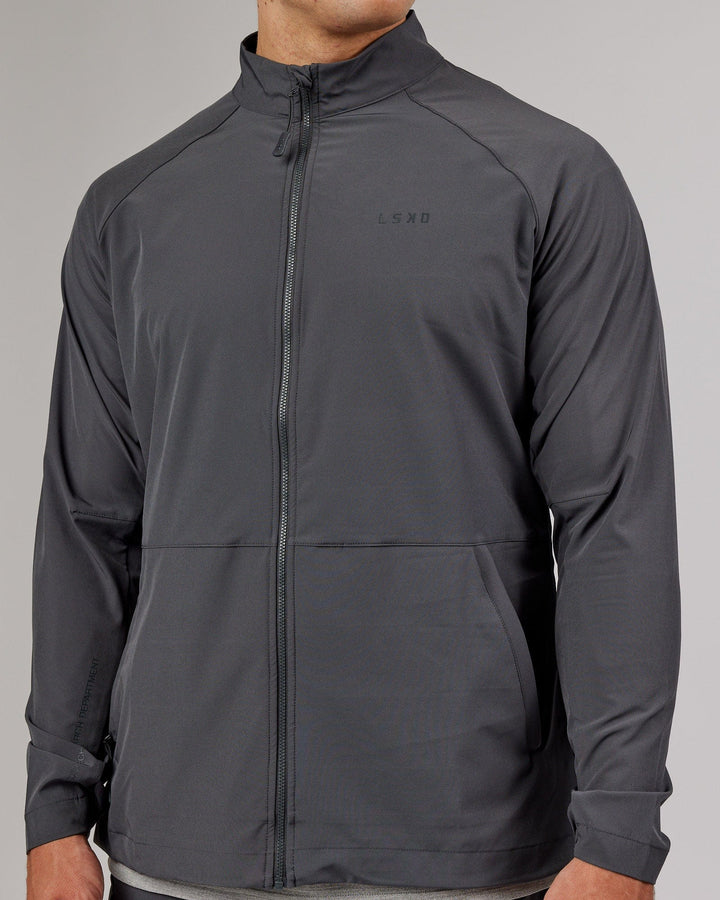 Man wearing Energy Stretch Performance Jacket - Asphalt