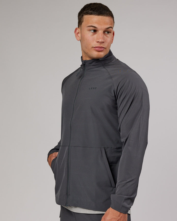 Man wearing Energy Stretch Performance Jacket - Asphalt