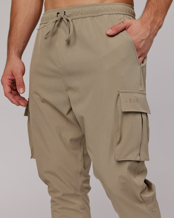 Man wearing Energy Stretch Performance Cargo Joggers - Laurel Oak