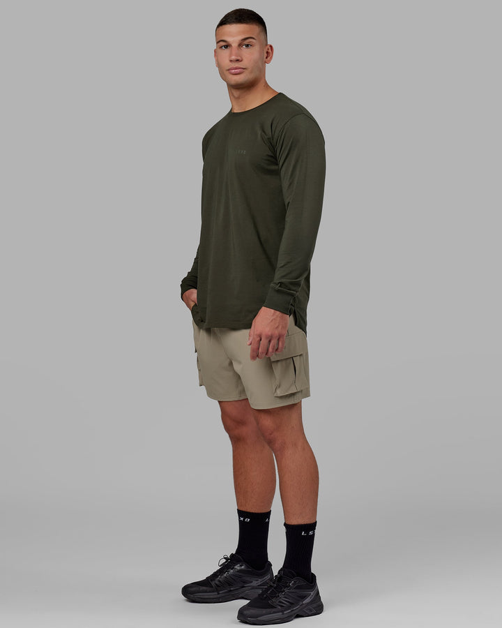 Man wearing Energy Stretch Performance Cargo Short - Laurel Oak