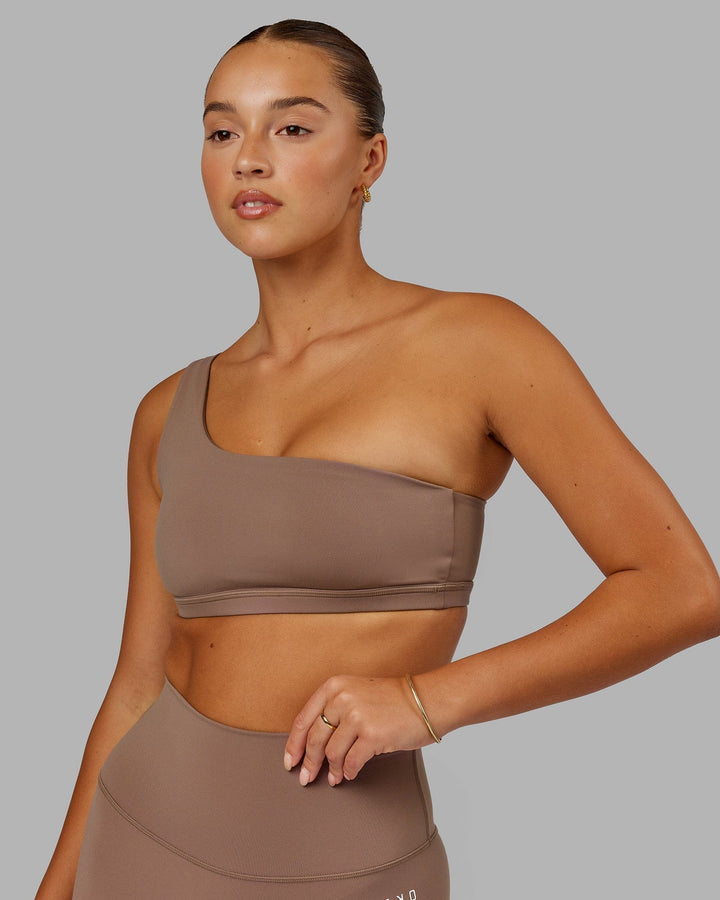 Woman wearing Flex Bra - Deep Taupe
