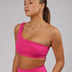 Woman wearing Flex Sports Bra - Magenta