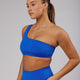 Woman wearing Flex Sports Bra - Strong Blue