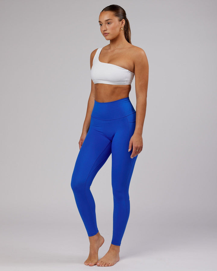 Woman wearing Flex Sports Bra - White
