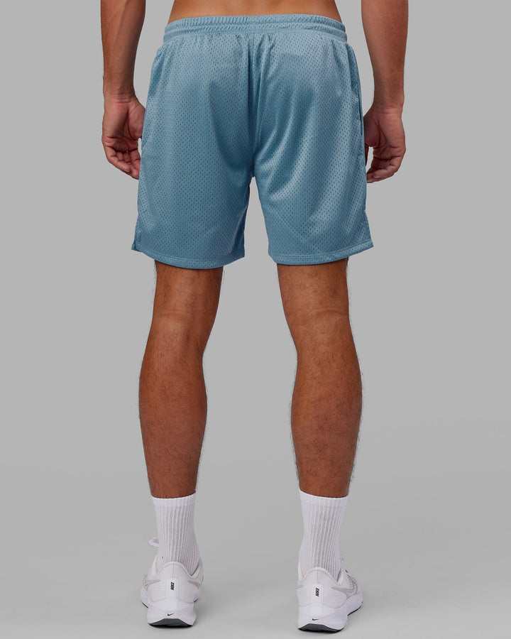 Man wearing Fundamental Mesh Short - Azure Blue