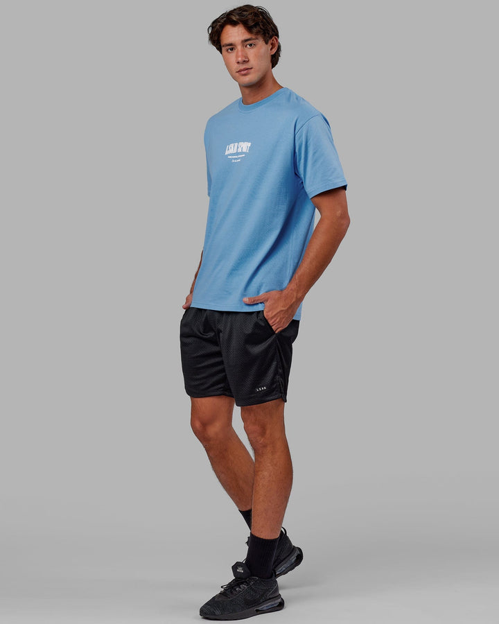 Man wearing Fundamental Mesh Short - Black