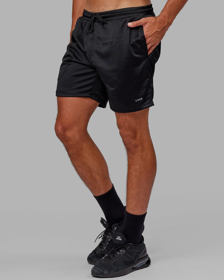 Man wearing Fundamental Mesh Short - Black