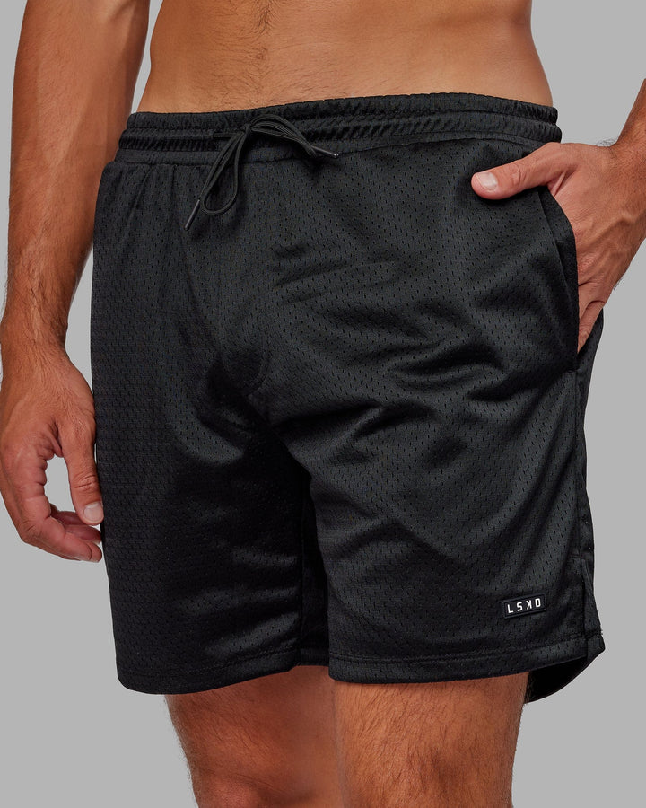 Man wearing Fundamental Mesh Short - Black
