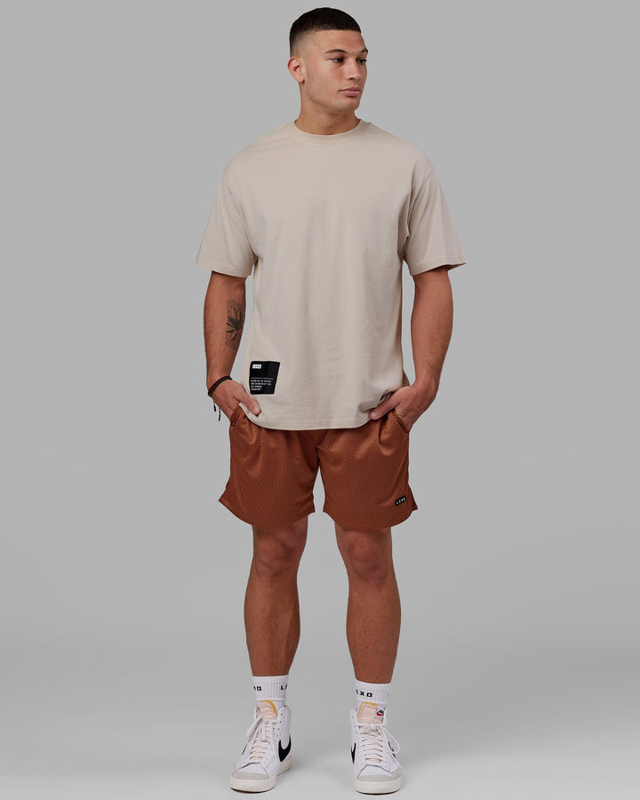 Man wearing Fundamental Mesh Short - Hazel