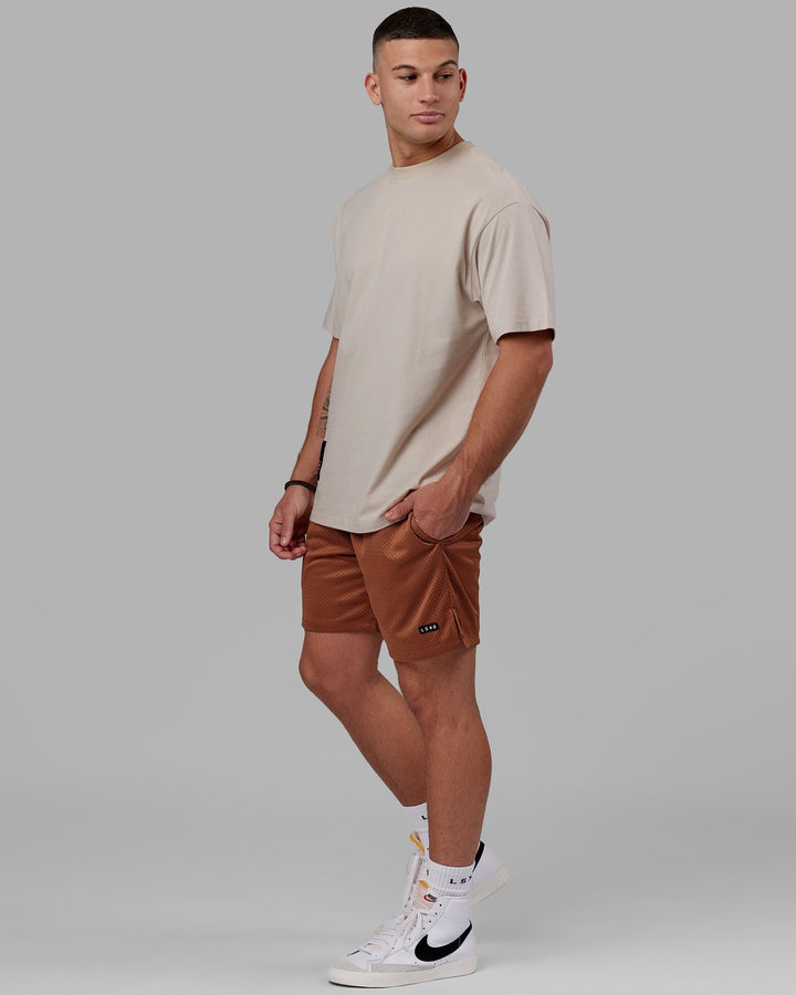Man wearing Fundamental Mesh Short - Hazel