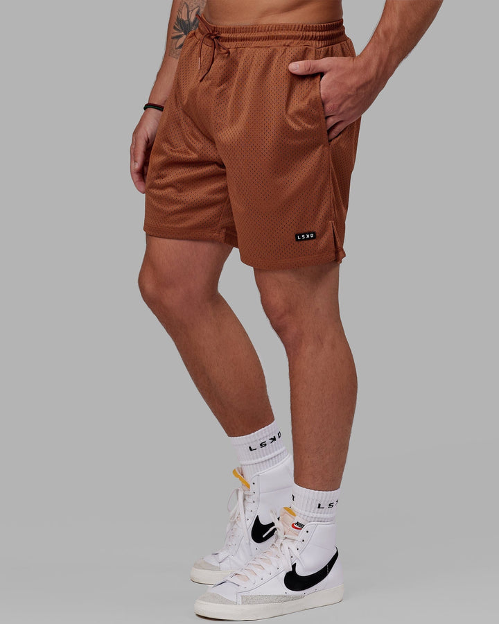 Man wearing Fundamental Mesh Short - Hazel