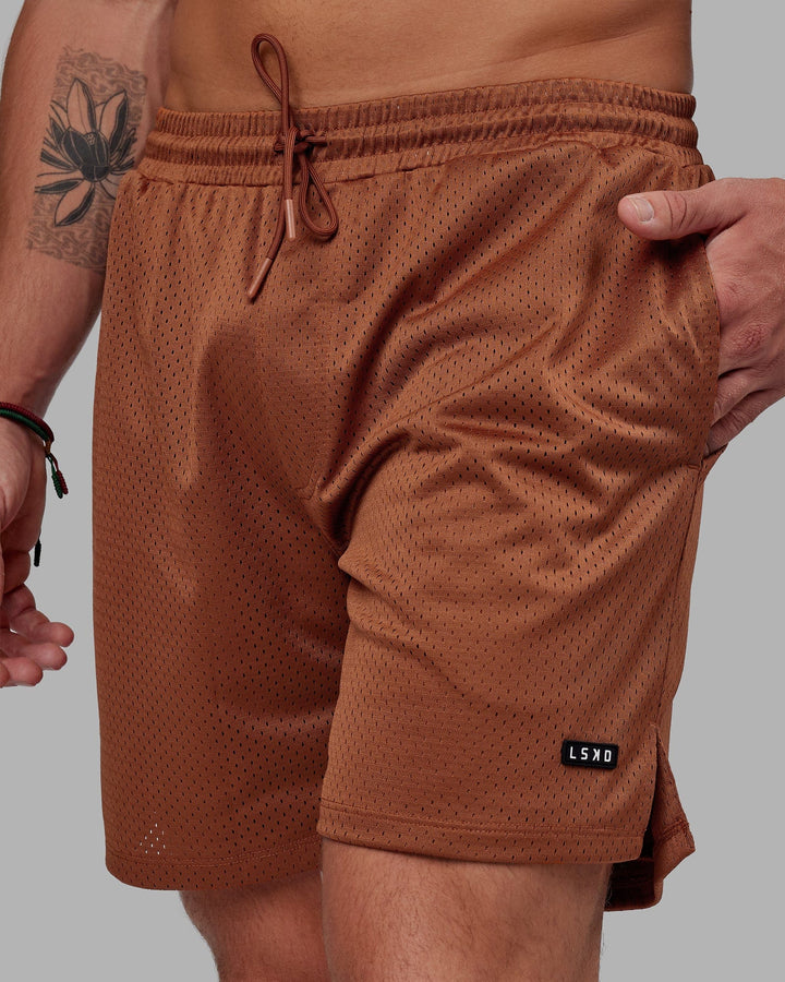 Man wearing Fundamental Mesh Short - Hazel