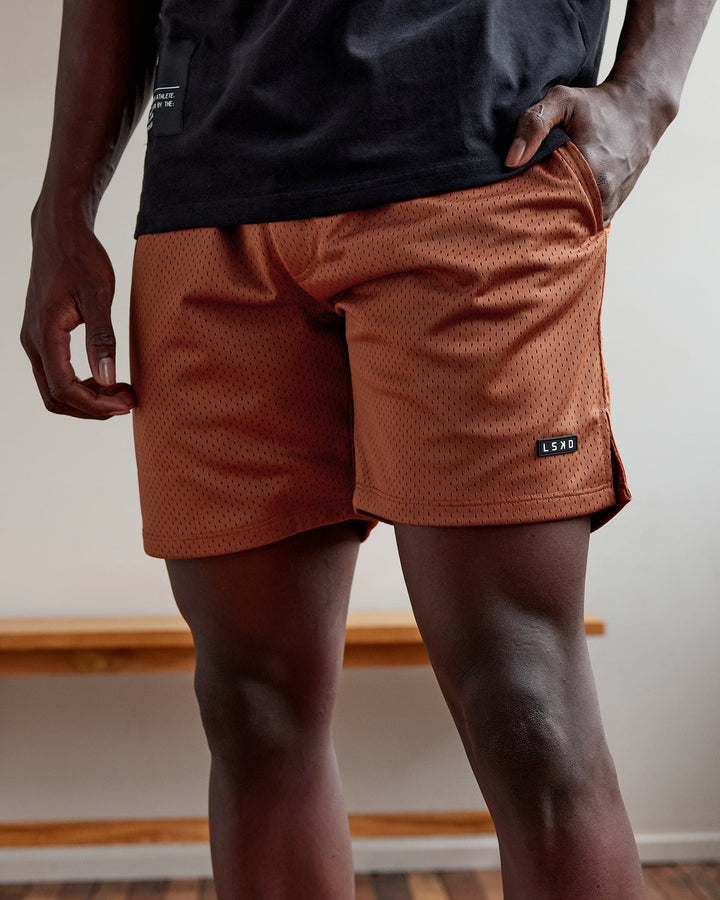 Man wearing Fundamental Mesh Short - Hazel