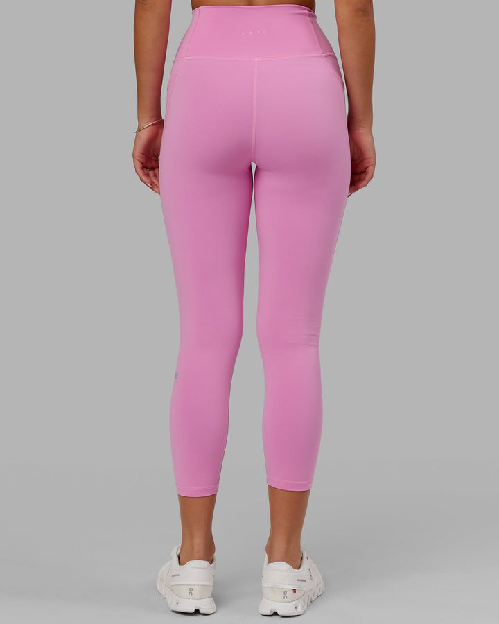 Woman Wearing Fusion 7/8 Length Tight - Spark Pink