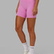 Woman Wearing Fusion Mid Short Tight - Spark Pink