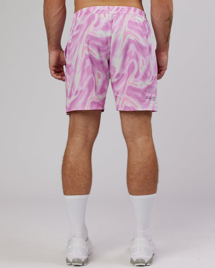 Man wearing Intensity 7" Performance Ripstop Short - Euphoria-Pink