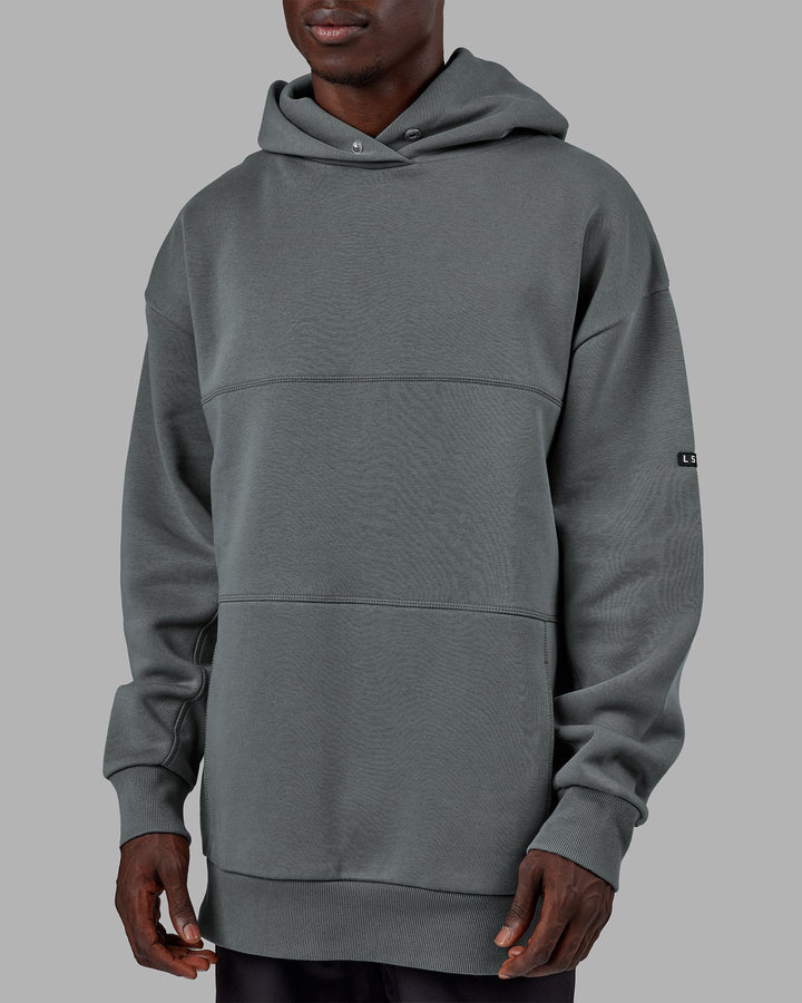 man wearing Unisex Lab Hoodie Oversize - Graphite