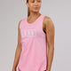 Woman wearing Luna Tank - Pink Frosting