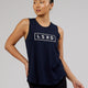 Luna Tank - Navy-White