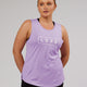 Woman wearing Luna Tank - Pale Lilac