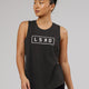 Woman wearing Luna Tank - Phantom