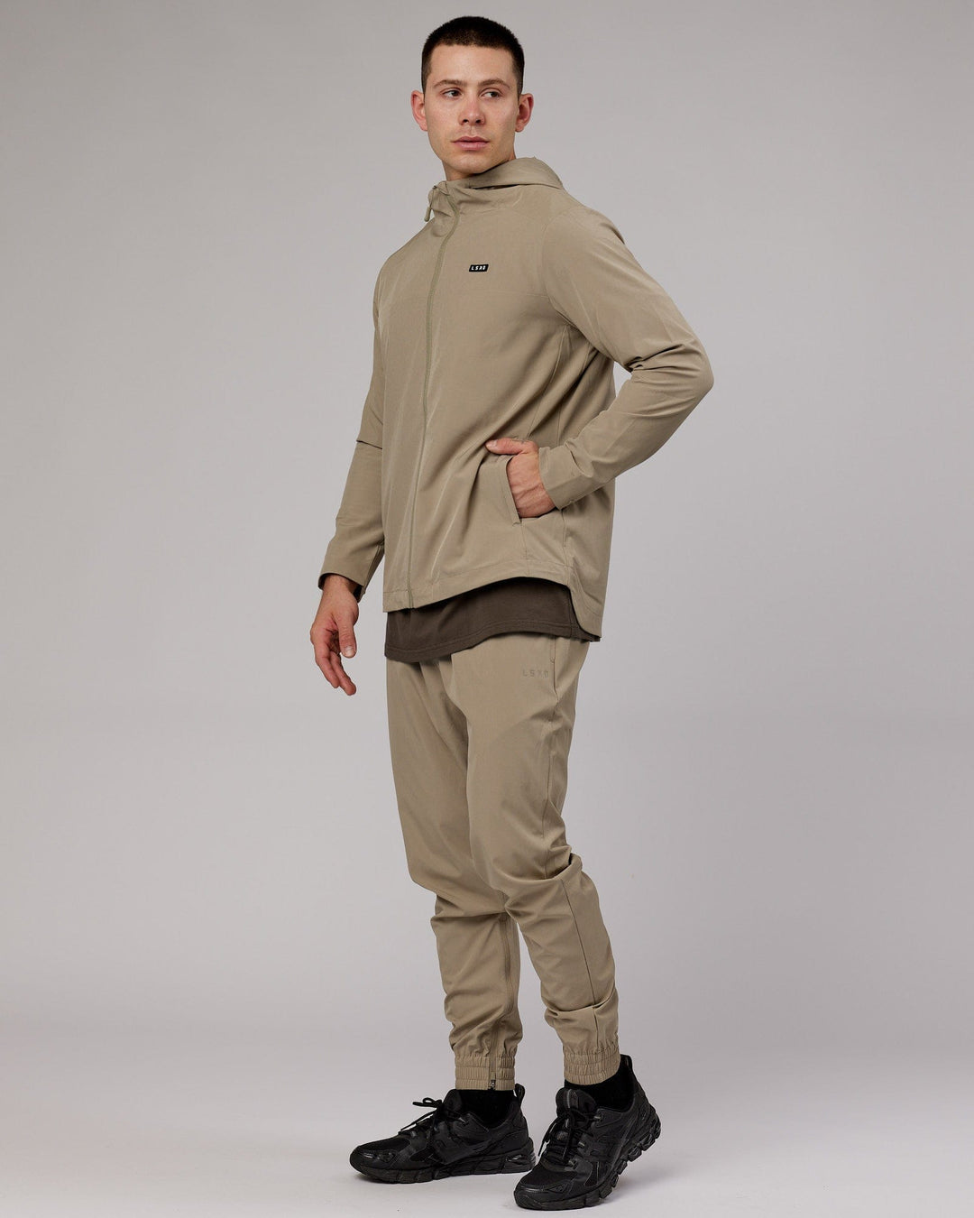 Man wearing Mens Functional Training Jacket - Laurel Oak
