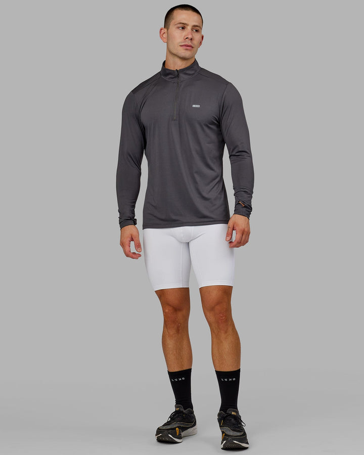 Man wearing Men's Perform Short Tight - White