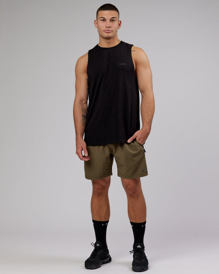 Man wearing PimaFLX Tank - Black