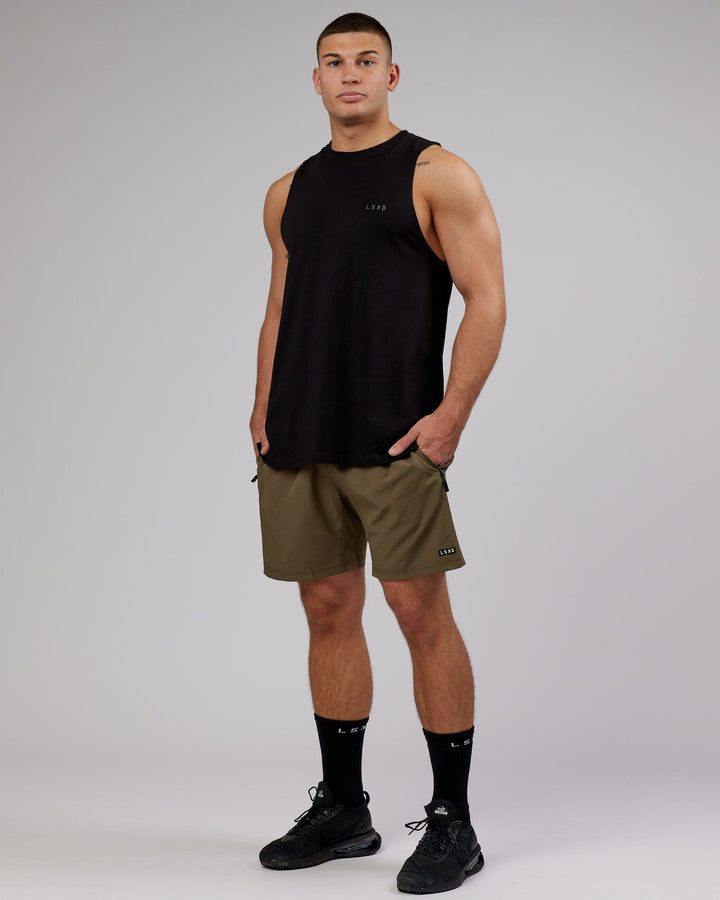 Man wearing PimaFLX Tank - Black