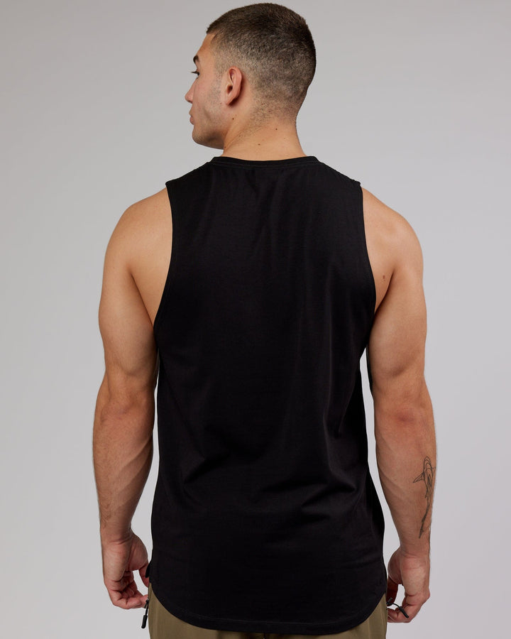 Man wearing PimaFLX Tank - Black