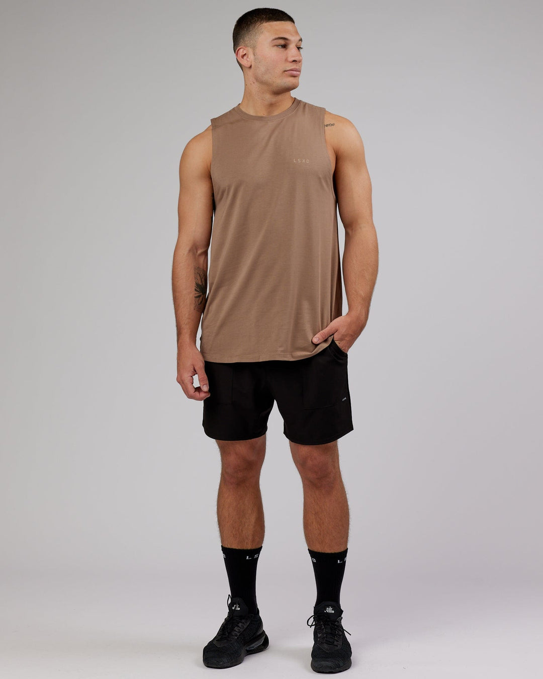 Man wearing PimaFLX Tank - Fossil